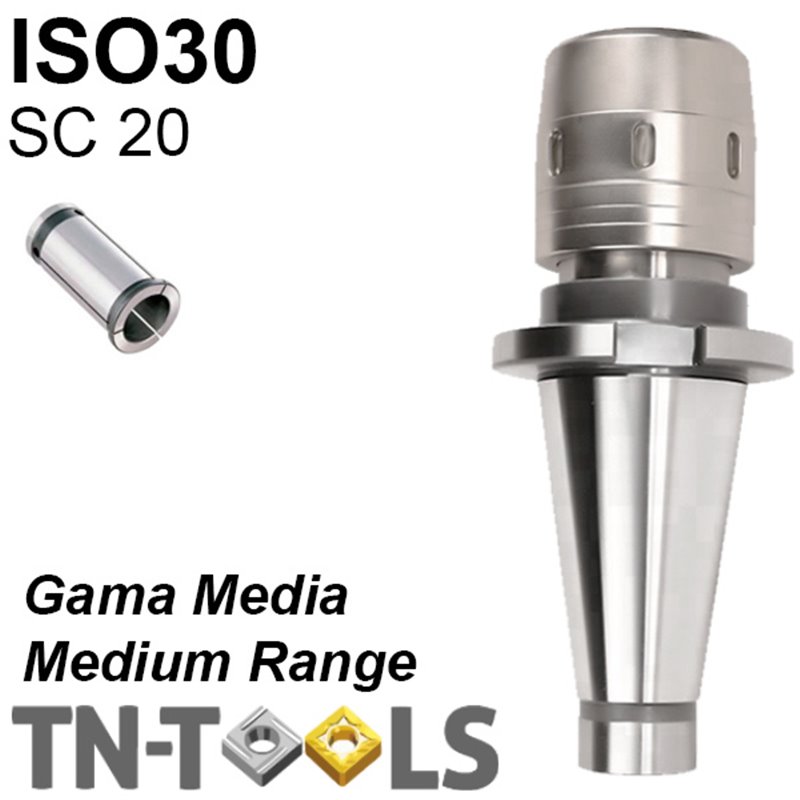 Heavy Duty Milling Chuck DIN2080 ISO30 SC20 Medium Range Heavy Duty Milling Chuck DIN2080 ISO30 SC20 Medium Range