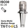 Heavy Duty Milling Chuck DIN2080 ISO30 SC20 Medium Range