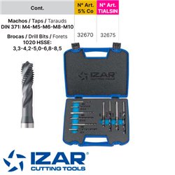 Blind Hole Stainless Steel Taps and Bits Set