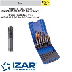 Through Hole INOX Taps and Drill Bits Set