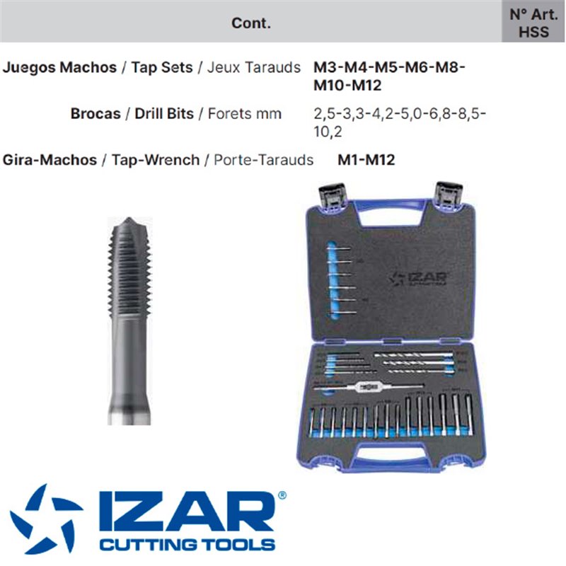 Metric Hand Tap Set