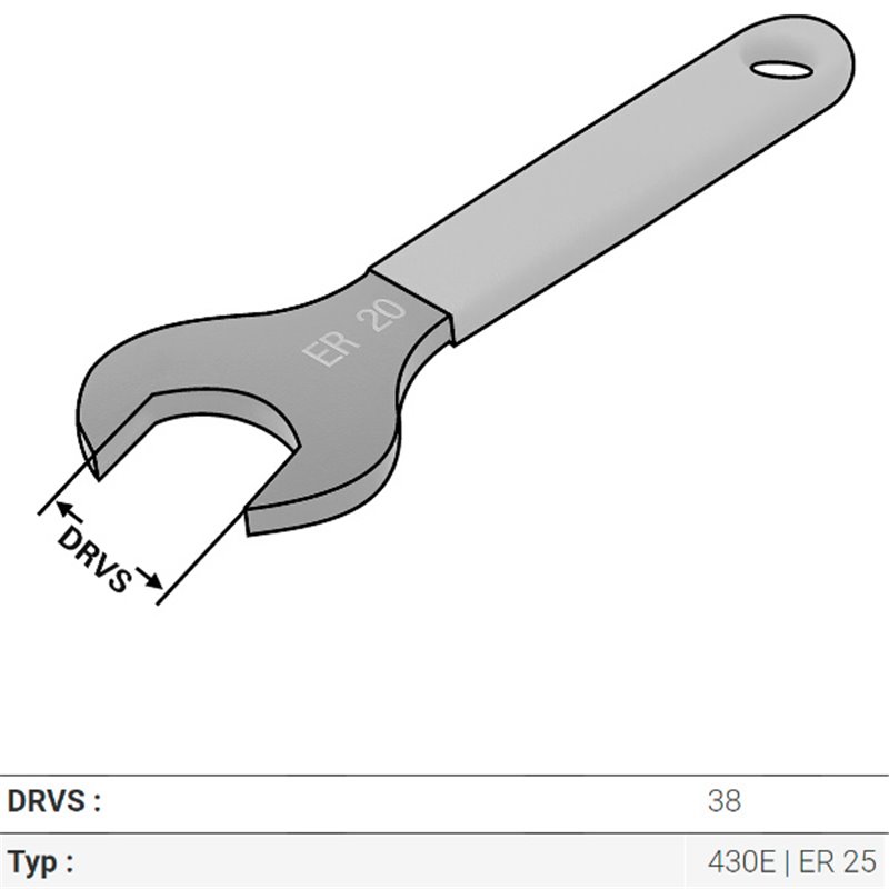 Llave ER25A para Portapinza