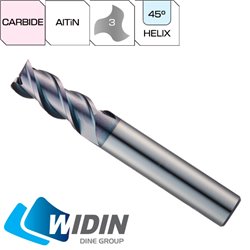 3 Flutes Square Endmill AlTiN HRc30-50