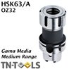 Collet Chucks HSK63/A OZ32 DIN69893 Medium Range