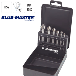 Set de Avellanadores 90º HSS DIN335C Blue-master