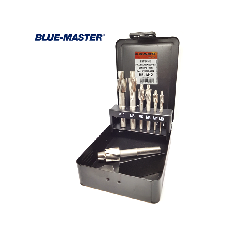 Set de Avellanadores Allen HSS DIN 373 Blue-master