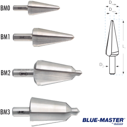 Brocas Avellanadoras HSSCo Blue-master para Tubo y Chapa