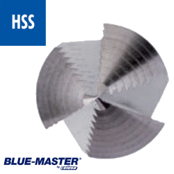 Brocas Escalonadas HSS Blue-Master Recta con 3 Cortes