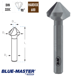 Avellanador MD 3 Cortes 90° Material Duro