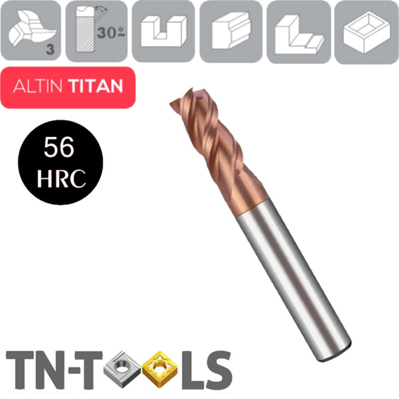 Mills Carbide 3 Flute Recubrimiento ACH 56HRC Amarre Weldon Mills Carbide 3 Flute Recubrimiento ACH 56HRC Amarre Weldon