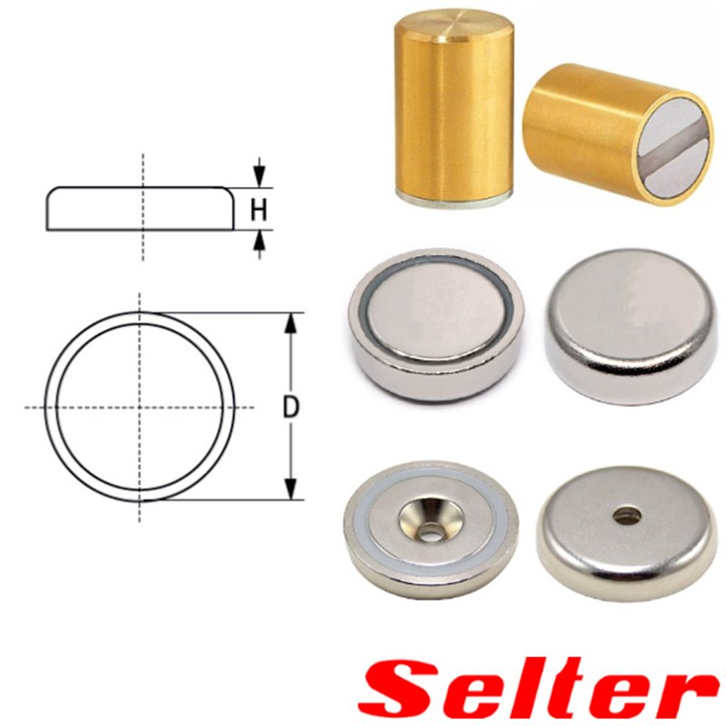 Base magnética plana sin agujero Imán Neodimio Selter Base magnética plana sin agujero Imán Neodimio Selter
