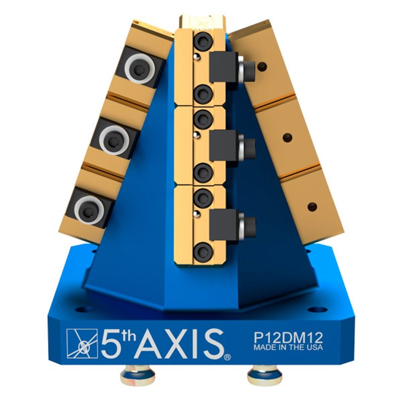 Dovetail clamping device - metric Pyramid with 12 x DM12 - 126mm x 126mm x 134mm Dovetail clamping device - metric Pyramid with 12 x DM12 - 126mm x 126mm x 134mm