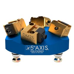 Dovetail clamping device - Pyramid 4 x DM25 - Ø152mm x 65mm