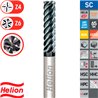 Fresa Metal Duro Plana Multilabio Extralarga Z4-6 45º