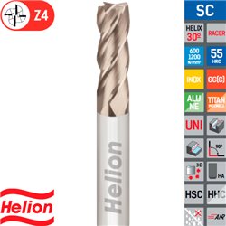 Fresa Metal Duro Plana Z4 30º