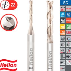 Fresa Metal Duro Plana Larga Z2 35º