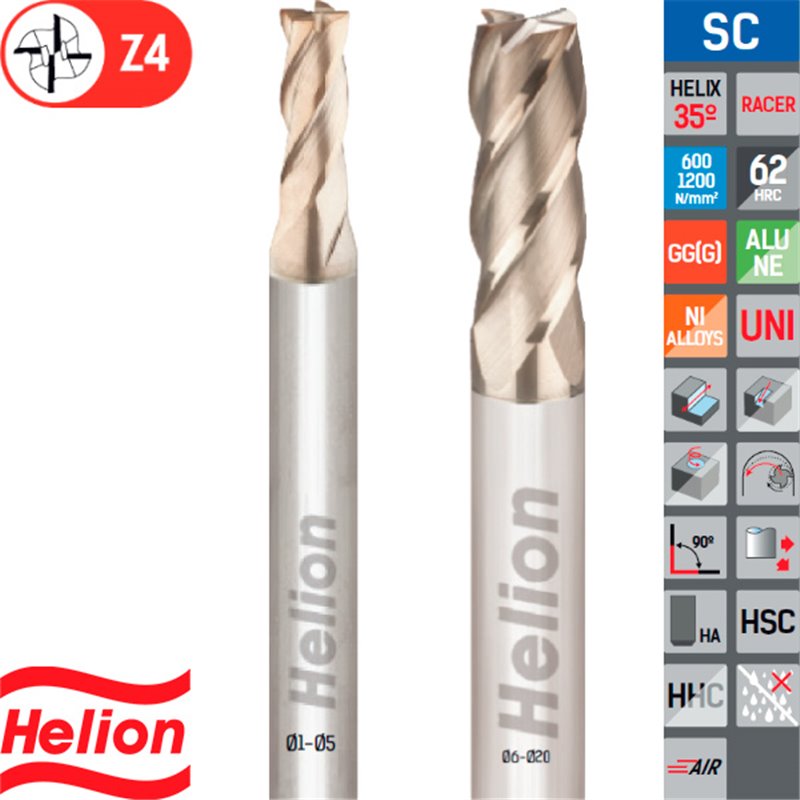 Square End Mill Z4 35º