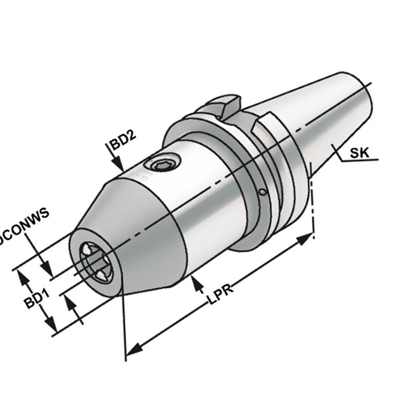 Mandrin de perçage CNC BT