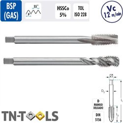 BSP HSSCo Helical ISO228 Male Machine