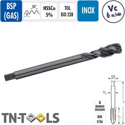 BSP HSSCo Helical ISO228 Male Machine INOX