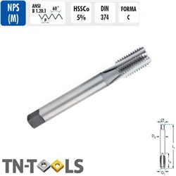 NPS HSSCo Straight DIN374 Male Machine