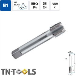 NPT HSSCo Straight DIN374 Male Machine