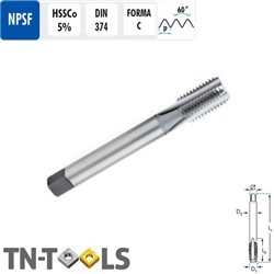 NPSF HSSCo Straight DIN374 Male Machine