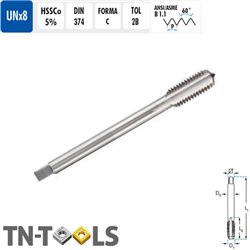 UNx8 HSSCo Straight DIN374 2B Male Machine