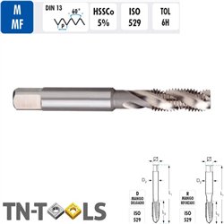 Machine mâle M HSSCo hélicoïdale ISO529 6H