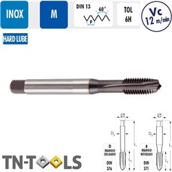 Mâle Machine Droit INOX M HSS PM LUBE 6H