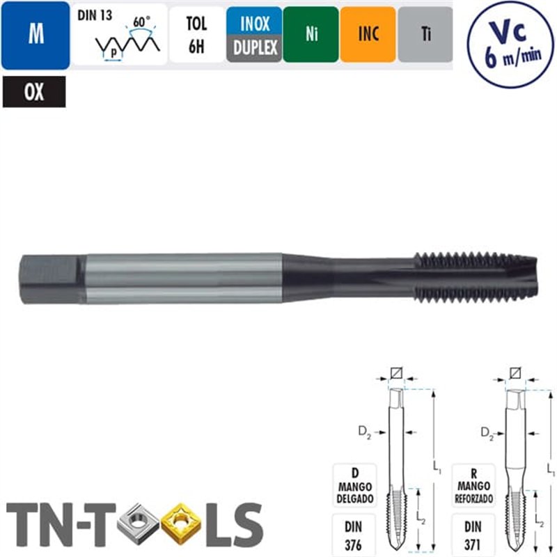 Super Plus OX HSS PM 6H Straight Male Machine