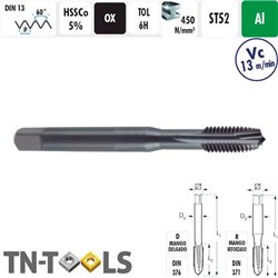 Super Soft HSSCo OX ST52 6H Straight Male Machine
