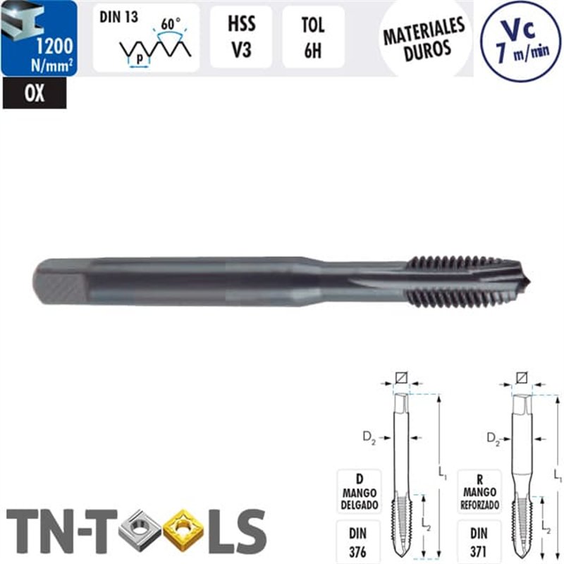 OX HSS V3 6H Straight Male Machine