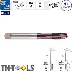 Mâle Machine Droit TINALOX HSS V3 6H