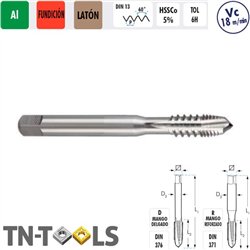 Mâle Machine Droit HSSCo Al 6H