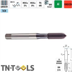 Male Straight Rolling Machine HSSCo TICN 6HX CR