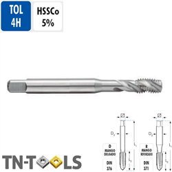 Male Helical Machine HSSCo 4H