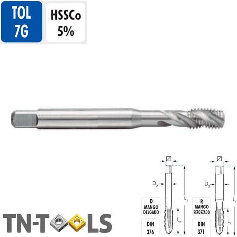 Male Helical Machine HSSCo 7G