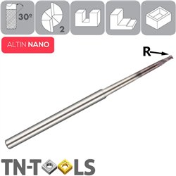 Fraise en métal dur Z2 Tórica ALTIN NANO 30º 1º Taper