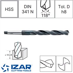 HSS Morse Taper Shank Drill Bit. Long Series