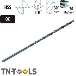 Helical Drill Bits Cylindrical Shank Extra Long Series HSS