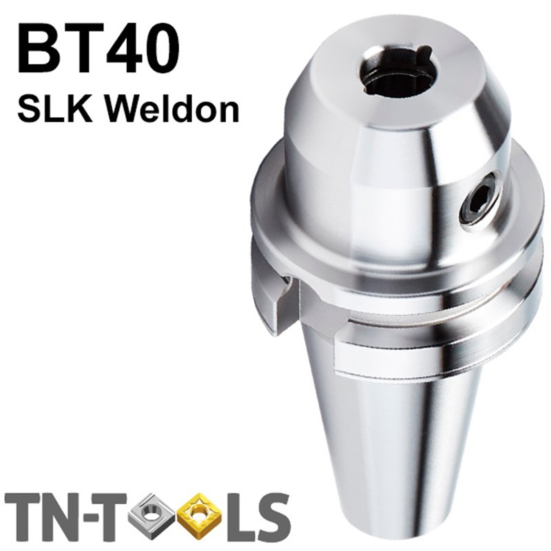 Dual Contact End Mill Holders with Cooling Channels SLK BT40 DIN69871 AD/B Medium Range