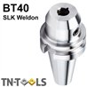 Dual Contact End Mill Holders with Cooling Channels SLK BT40 DIN69871 AD/B Medium Range
