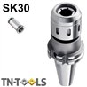 Dual Contact Heavy Duty Milling Chuck SK30 DIN69871 AD Medium Range