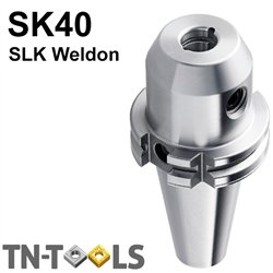 Mandrin Porte Fraise Weldon Avec Canaux d'Arrosage SLK Contact Direct SK40 DIN69871 AD/B Milieu de Gamme