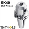 Dual Contact End Mill Holders with Cooling Channels SLK SK40 DIN69871 AD/B Medium Range