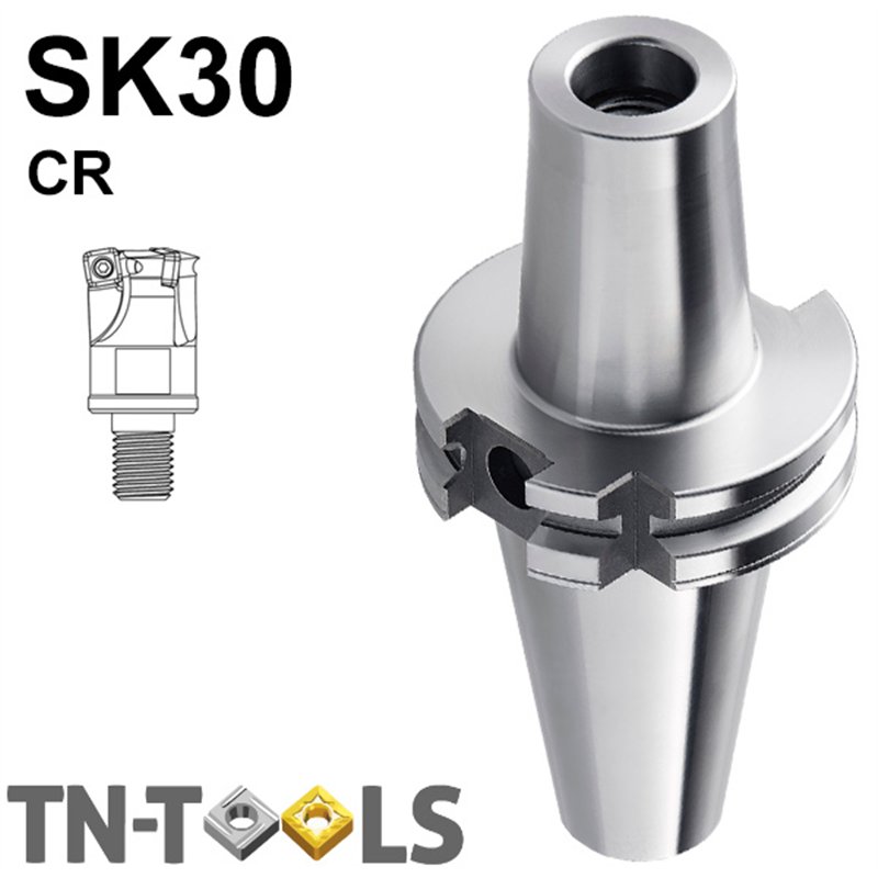Dual Contact Milling Arbors for Screw-in Cutters SK30 DIN69871 AD Medium Range