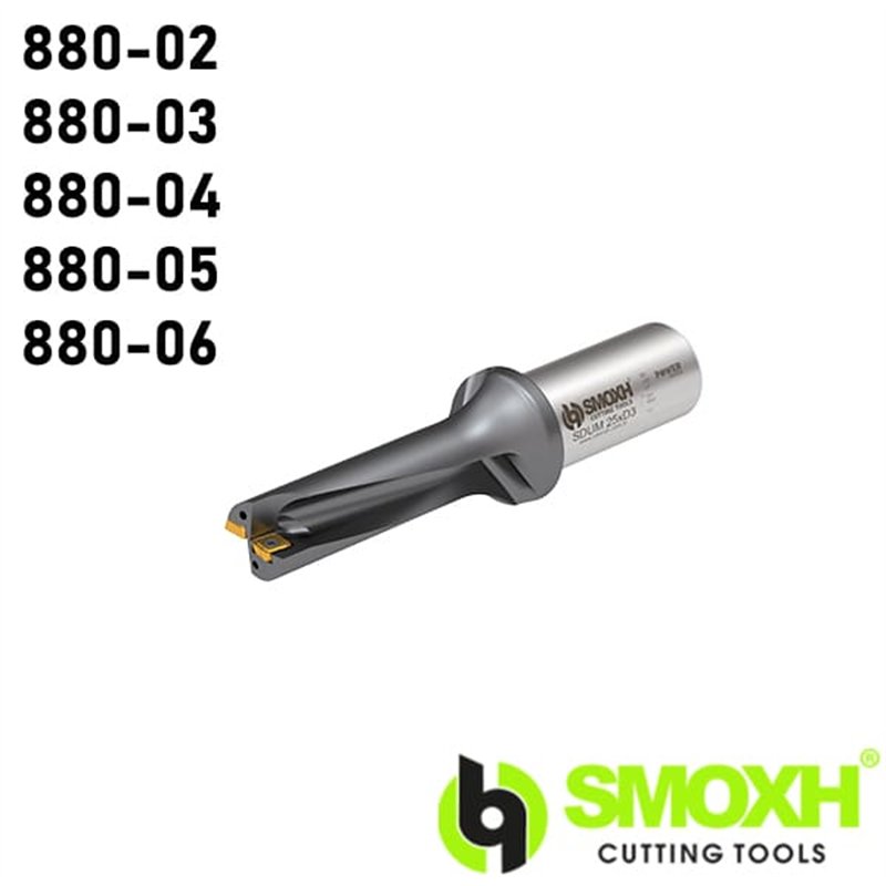 3xD Drill Bits for Indexable Insert 880 0202 / 0303 / 0404 / 0505 / 0606