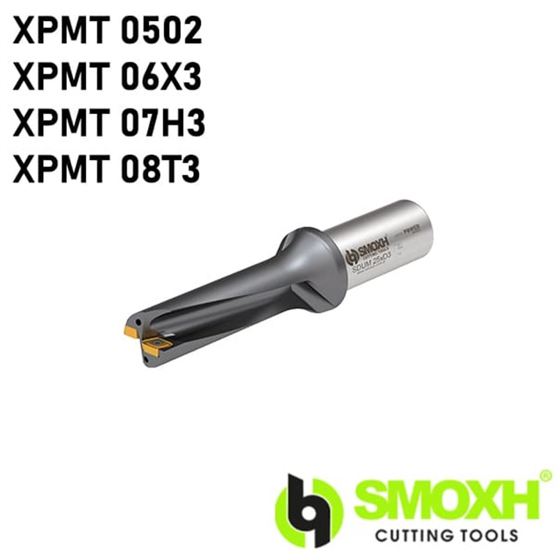 3xD Drill Bits for XPMT 0502 / 06X3 / 07H3 / 08T3 Indexable Insert