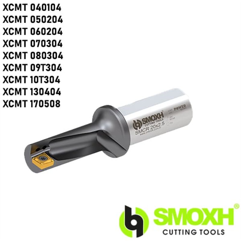 Brocas SMCR/L MULTI CUT para Plaquita Intercambiable XCMT 0401../0502../0602../0703../0803../09T3../10T3../1304../1705..
